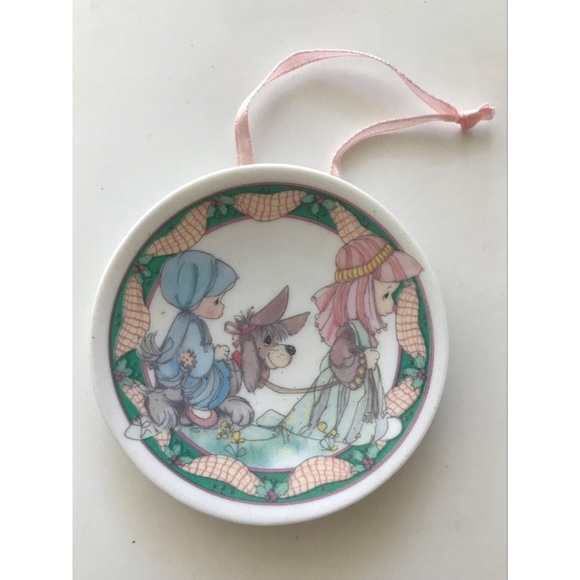 Precious Moments Vintage 1993 Mini Plate Hanging Ornament - Picture 4 of 5